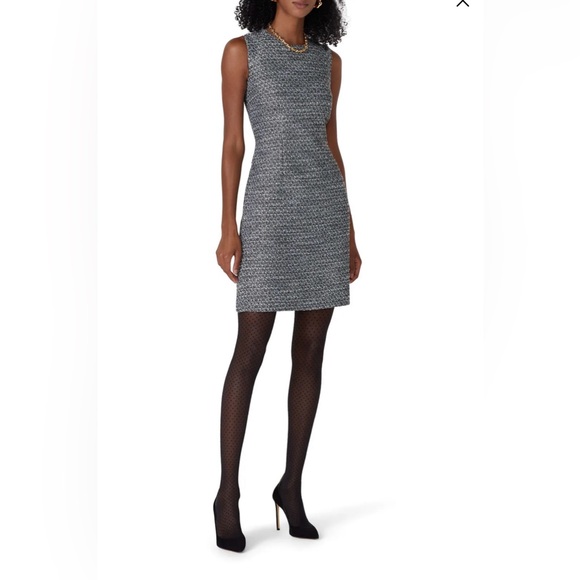 Adam Lippes Dresses & Skirts - Adam Lippes Collective Gray Tweed Sheath Dress Sleeveless Crew Neck Size 12